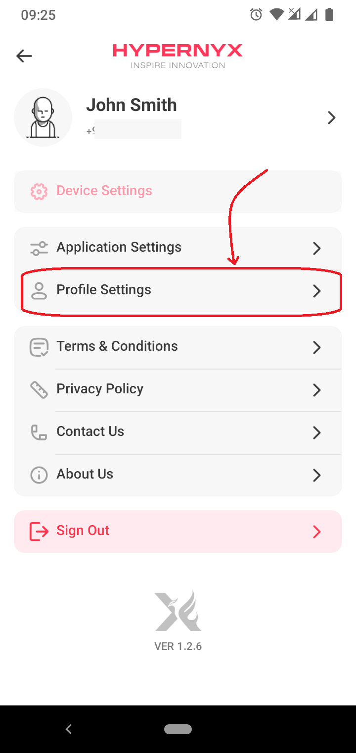 Profile Settings