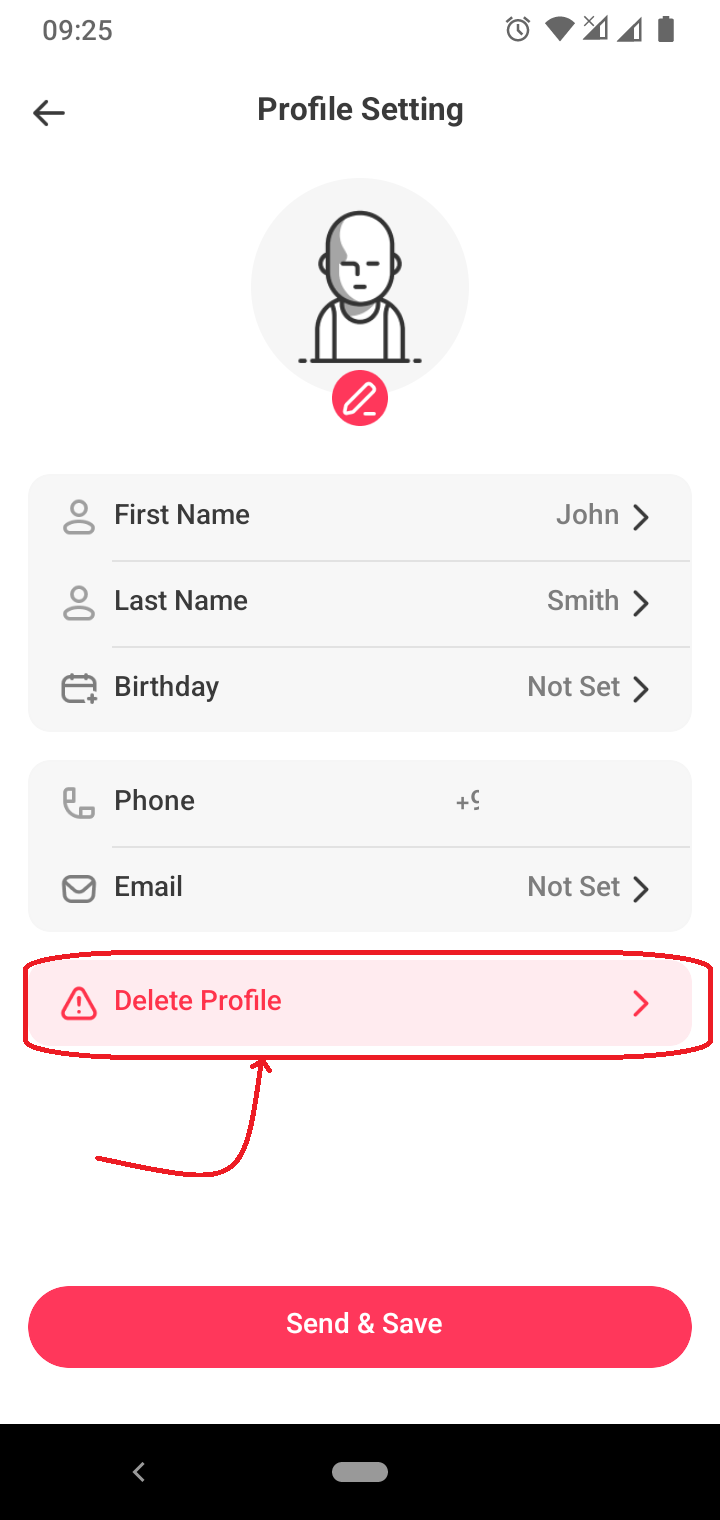 Delete Profile